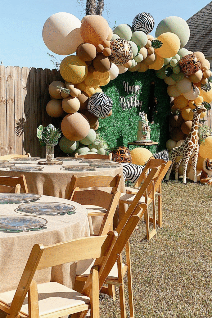 Jungle themed birthday party. Lafayette, La
