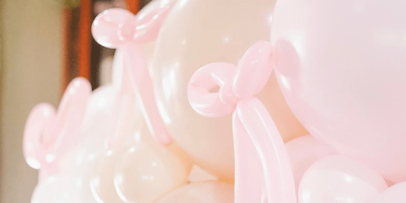 Wedding Shower Balloons with Bows