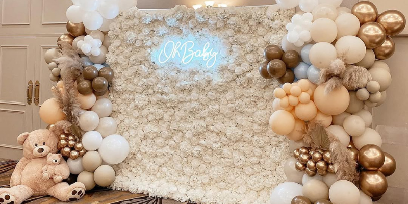 Baby shower flower wall rental Lafayette, La
