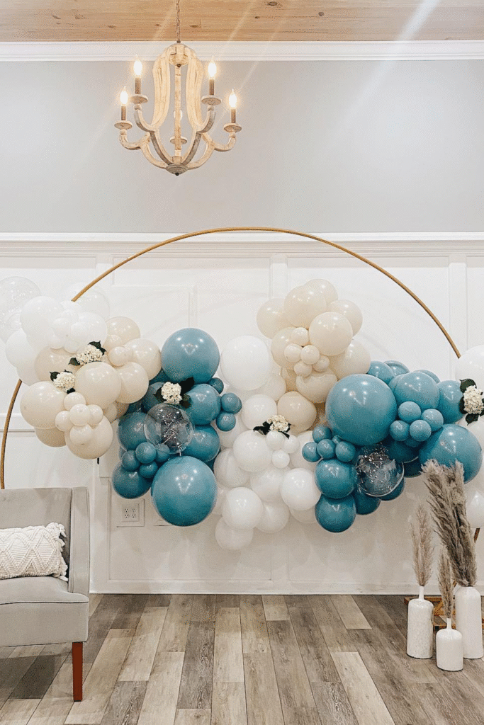 Teal baby shower balloons Lafayette, La
